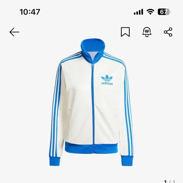 M) 아디다스 오리지널 베켄바우어 트랙탑 클라우드 화이트