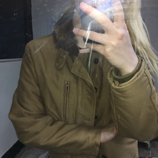 투티/0312 에스피오나지 퍼 안감 털 자켓 아우터 브라운