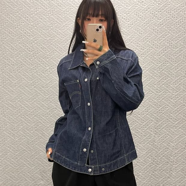 리바이스 엔지니어드진 레트로 캐주얼 빈티지 데님자켓 M C10734