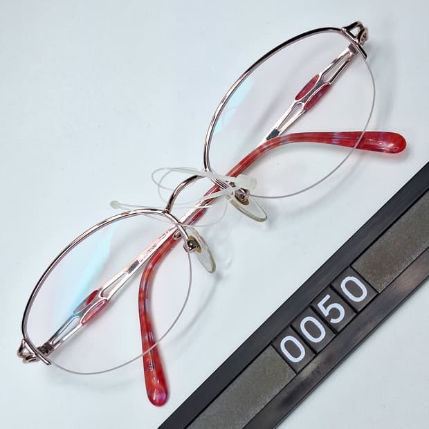 입생로랑 30-0079 순 티타늄 반무테 안경테 명품 일본 제조 수입