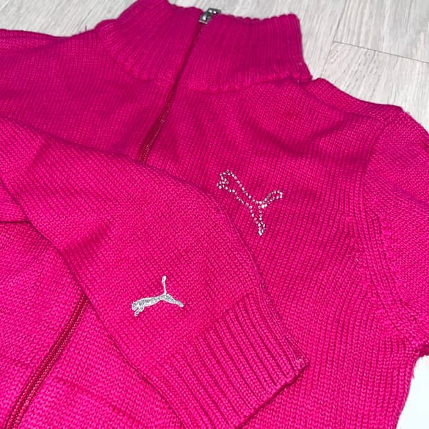 퓨마 니트 집업