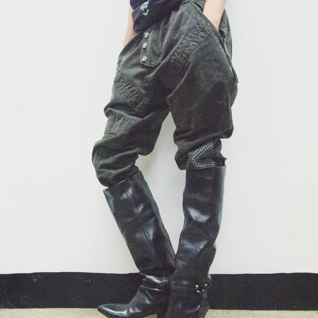 디스퀘어드2 프론트 지퍼 바이커팬츠