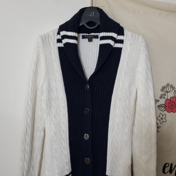 brooks brothers케이블 마린 니트 가디건