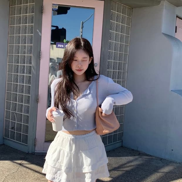 [새제품]더위시리즈 보나 캉캉 스커트 아이보리