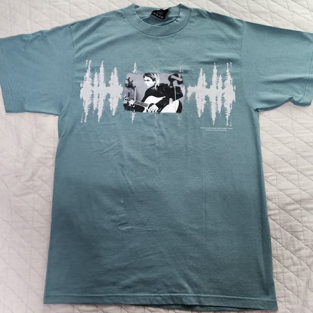 [L] 90s 너바나 커트 코베인 PORTRAIT 빈티지 밴드티