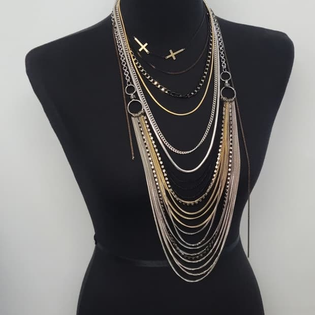 cross necklace set
