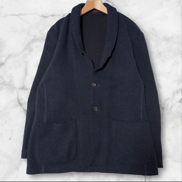 이세이미야케 맨 울 니트코트