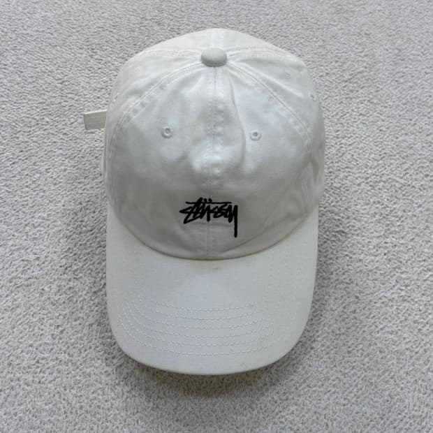 F 빈티지 로고 자수 볼캡 0421E