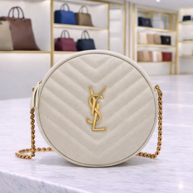 [S급] 생로랑 모노그램 라운드 카메라백 판매합니다!!!