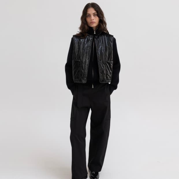 모노하 패딩 조끼