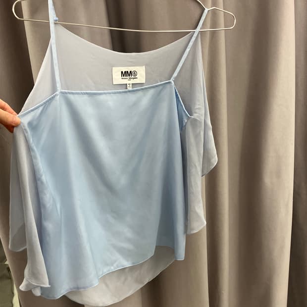 메종 마르지엘라 실크 쉬폰 슬리브