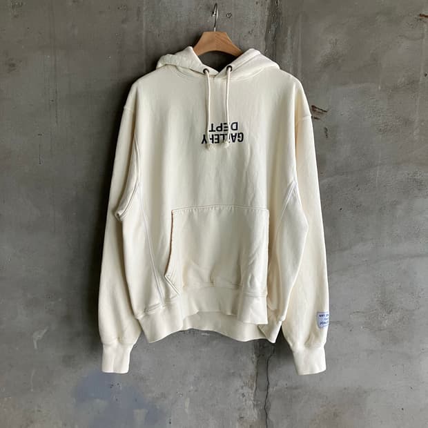 갤러리 디파트먼트 FUCKED UP 로고 후드 티셔츠 화이트