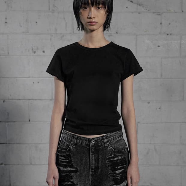 보헤미안서울 베이직 롤업 티셔츠