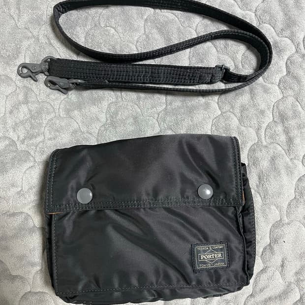 Porter 요시다 포터 탱커 스냅 숄더백 블랙