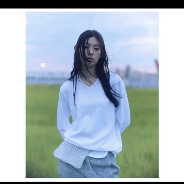 팀지초이 롱슬리브 화이트 사이즈 1