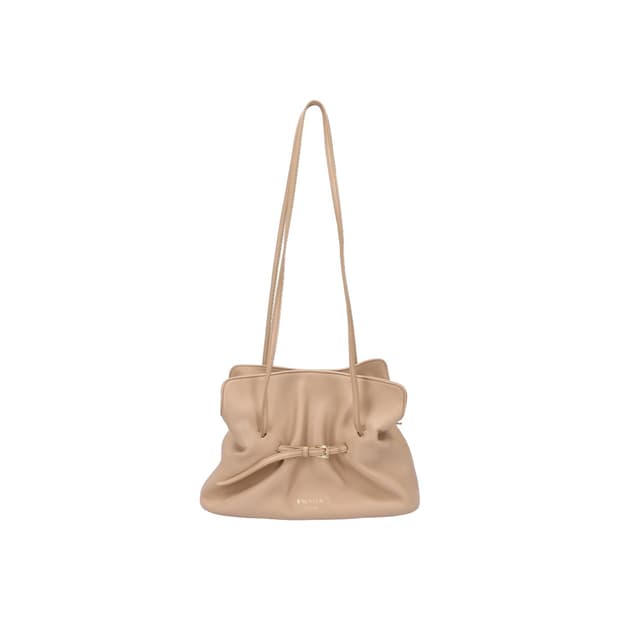 프라다 1BG586 스몰 프라다 다다 나파 레더 백 샌드 베이지