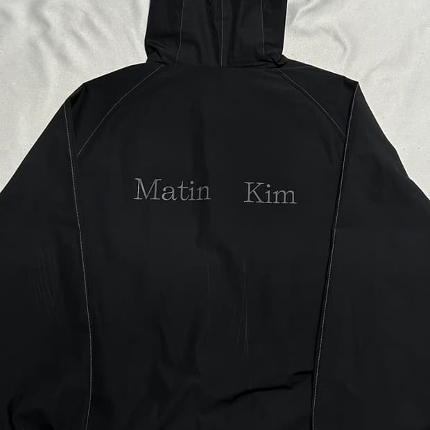 F 마뗑킴 블랙 후드 바람막이