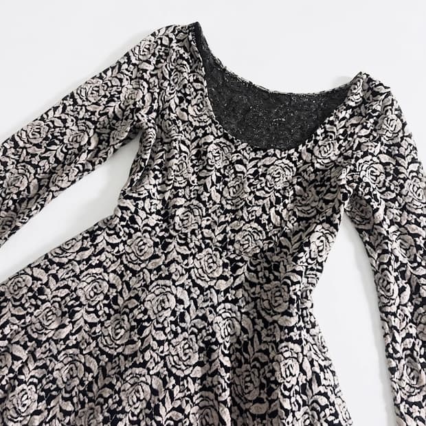 Lip Service rose pattern one-piece