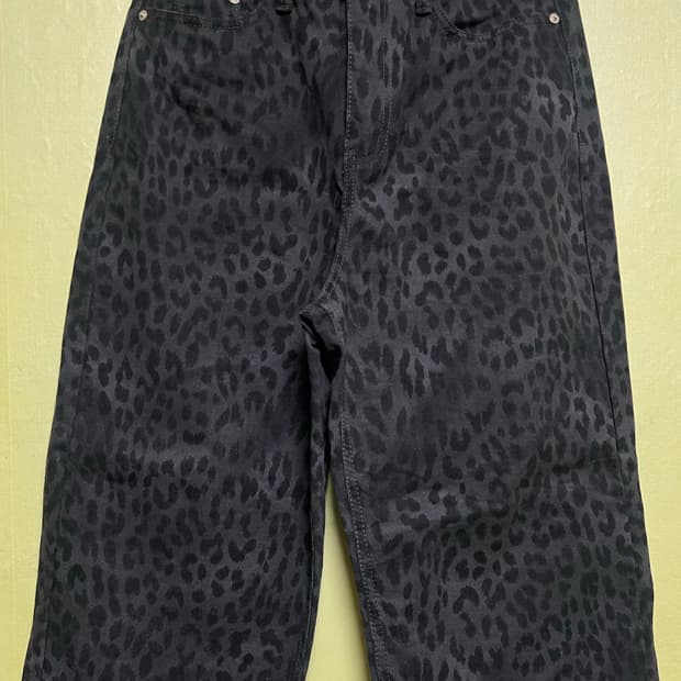 오피쉬 레오파드 팬츠 차콜 2사이즈