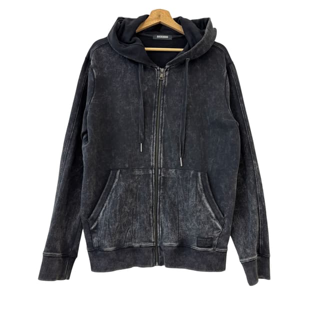 버커루 피그먼트 워시드 풀집 후디