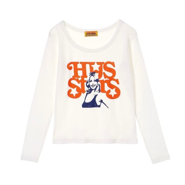 히스테릭글래머 치비 티셔츠 긴팔