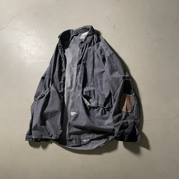 KZ ATELIER Dyed Damage Shirt Jacket