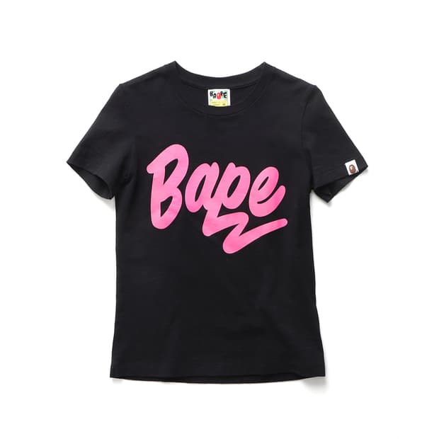 A BATHING APE Bape Script Logo Tee