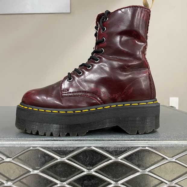 닥터마틴 제이든 부츠 버건디 uk3