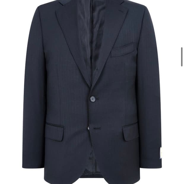 맨온더분 [CARLO BARBERA] 헤링본 울 싱글 수트 세트