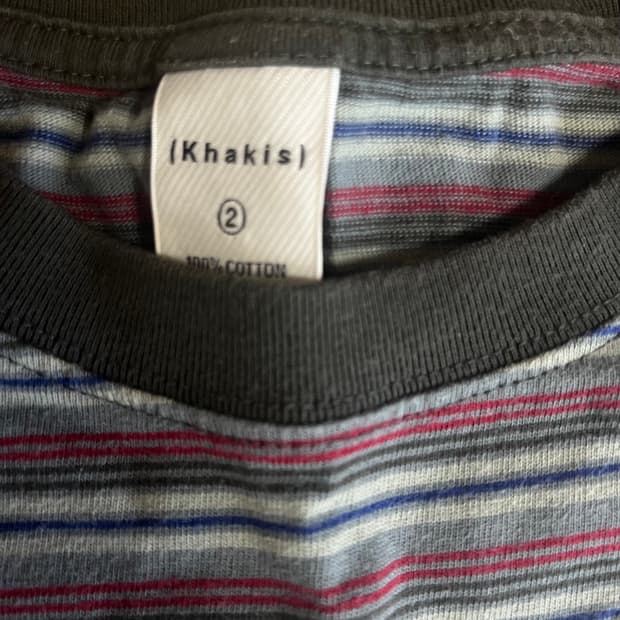 Khakis Border S/S Tee Sage 2size