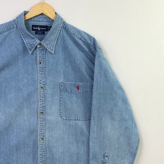 Xxl 폴로 데님 셔츠