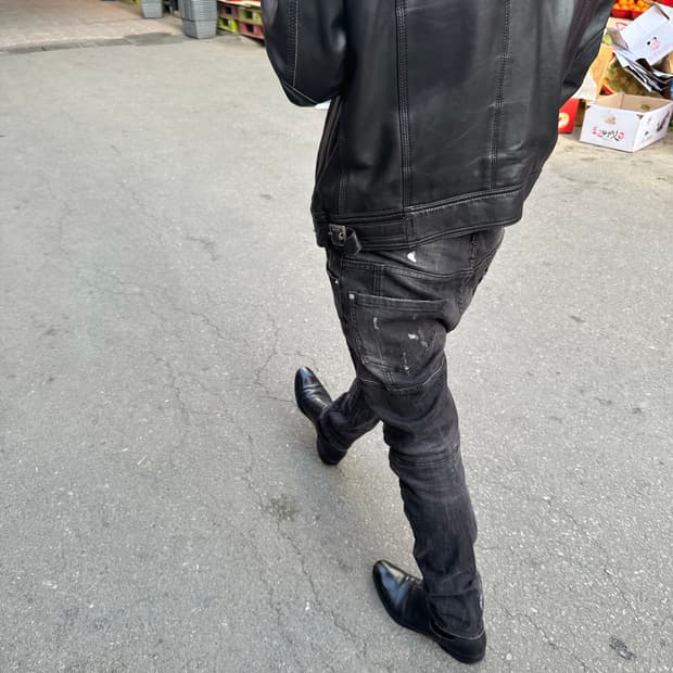 디스퀘어드 아카이브 아머 바이크 진