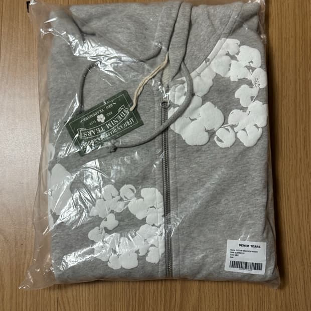 데님티어스 더 코튼 리쓰 후드 집업 그레이 L