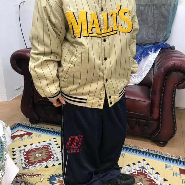 MALT’S 올드스쿨 리버시블 스트라이프 바시티자켓 