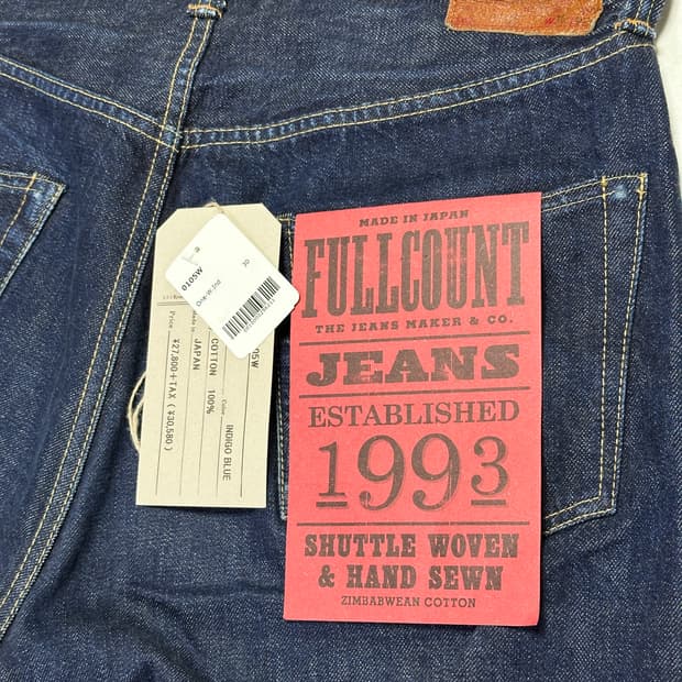 풀카운트 0105w 원워시 린스드 30/32