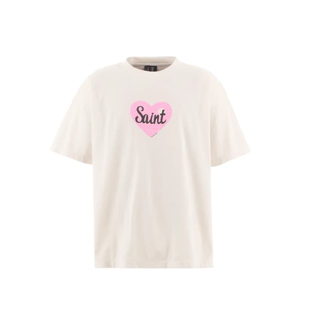 [새상품/XL] 세인트미카엘 하트 SAINT 로고 반팔 티셔츠