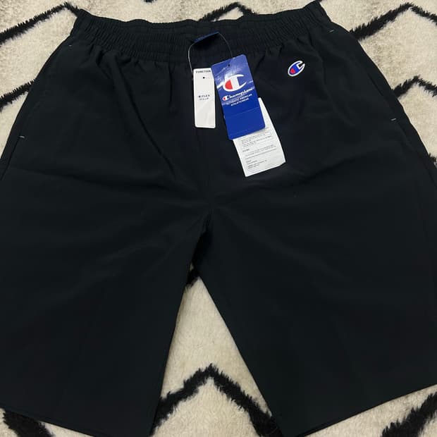 [XL]챔피온 우븐 스트링 반바지/블랙