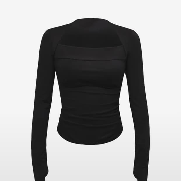 오호스 숄더 랩 롱 슬리브