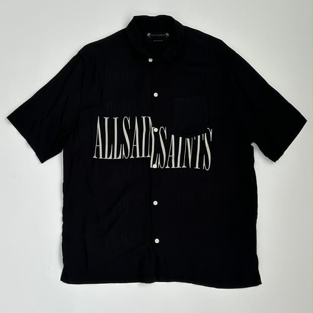 [L]AllSaints 올세인츠 스탬프 숏 슬리브 반팔 셔츠