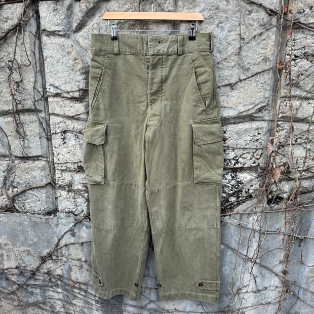 40s 오리지널 프랑스군 m-47 필드 팬츠 전기형 32