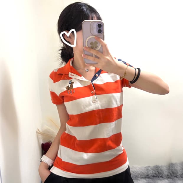 폴로 랄프로렌 y2k 빅포니 여리핏 pk카라티(m)