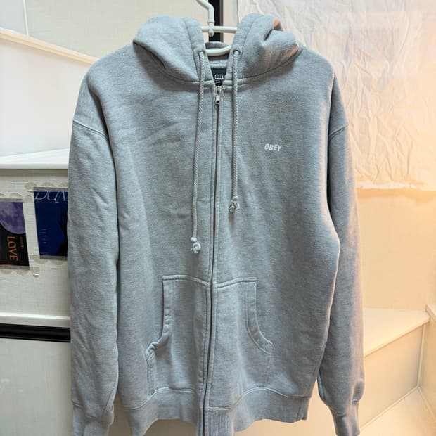 오베이 그레이 후드집업