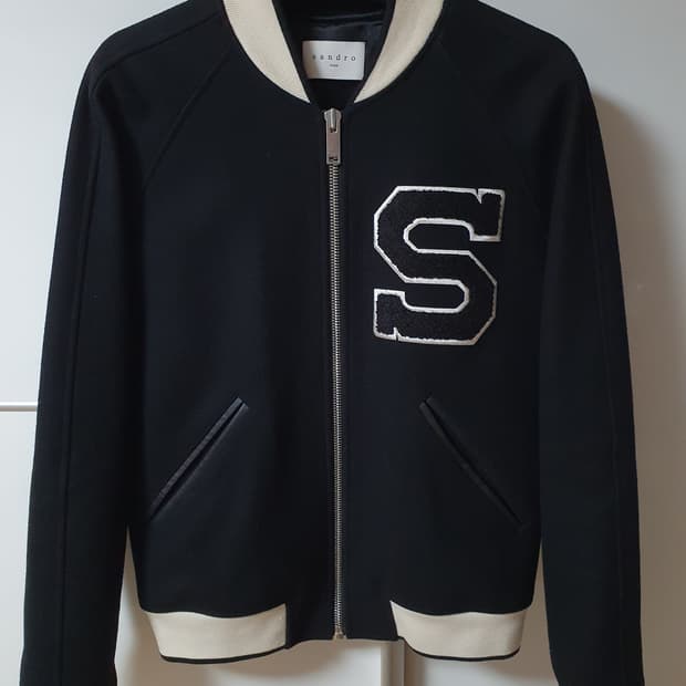 (S) 산드로 옴므 울 블루종 자켓