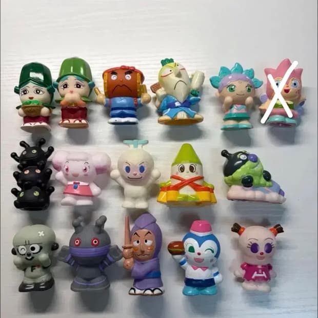 호빵맨 빈티지 손가락 피규어