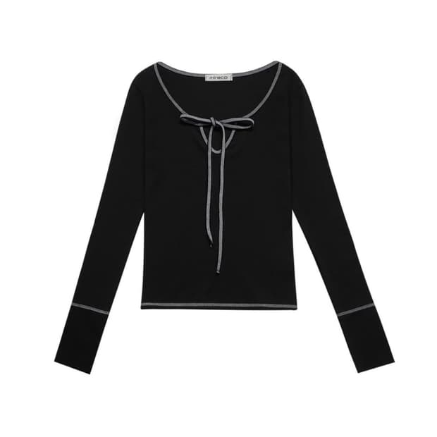 미레코 스티치리본티 블랙