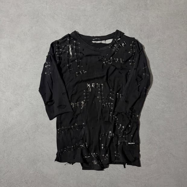 Balmain 11SS safety Pin funk shirt