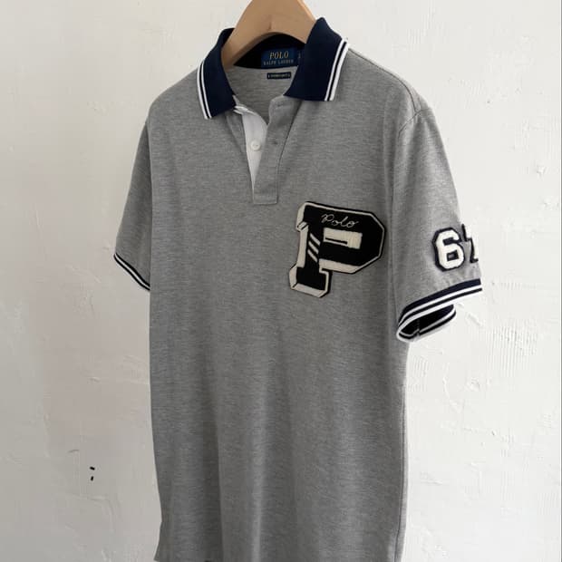 Polo 폴로 랄프로렌 P 로고 넘버링 그레이 PK 카라티