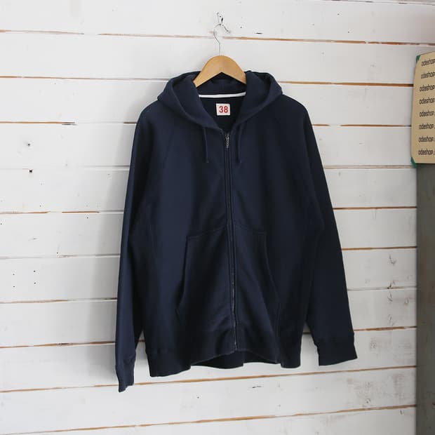 (착용컷) 스웻 후드 집업 자켓 (남성용 105)