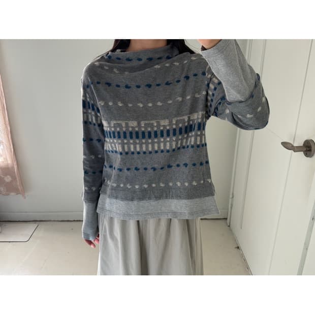 일본빈티지 모리 레이어드 롱슬리브