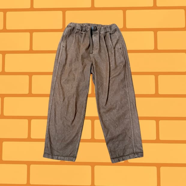 캐피디자인 투턱 와이드 데님 팬츠 (32)